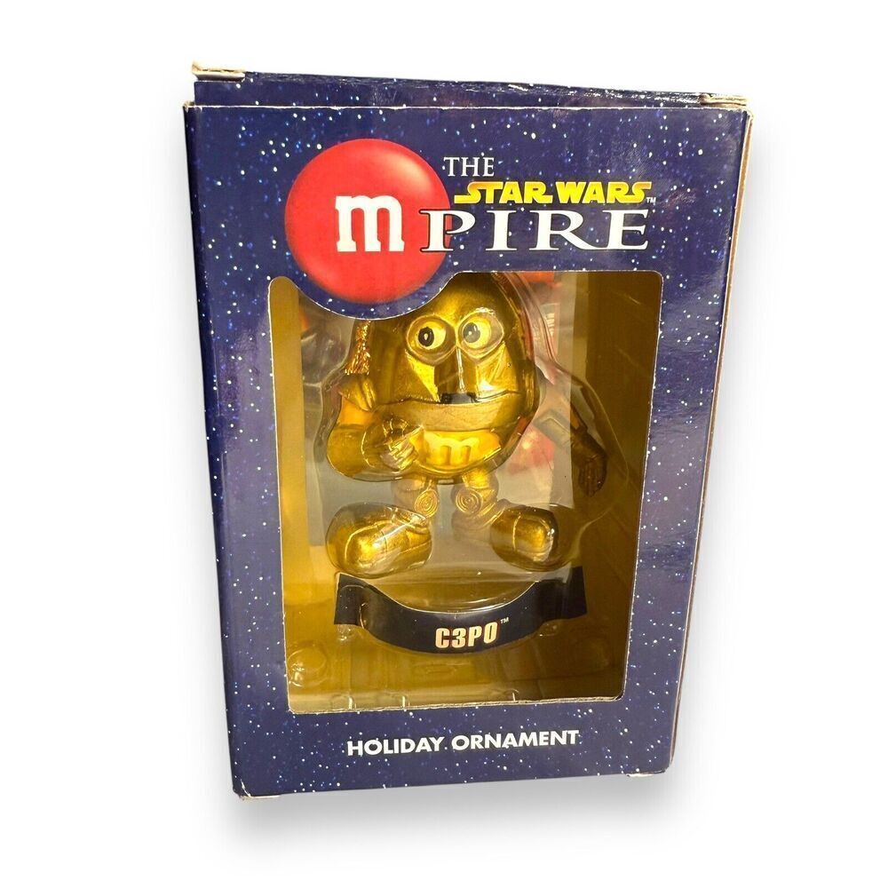 Star Wars C3PO M&M’s Candy Holiday Christmas Ornament With Box Kurt Adler 2.5”